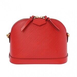 Louis Vuitton Epi Alma Chain Coquelicot Red Leather Handbag